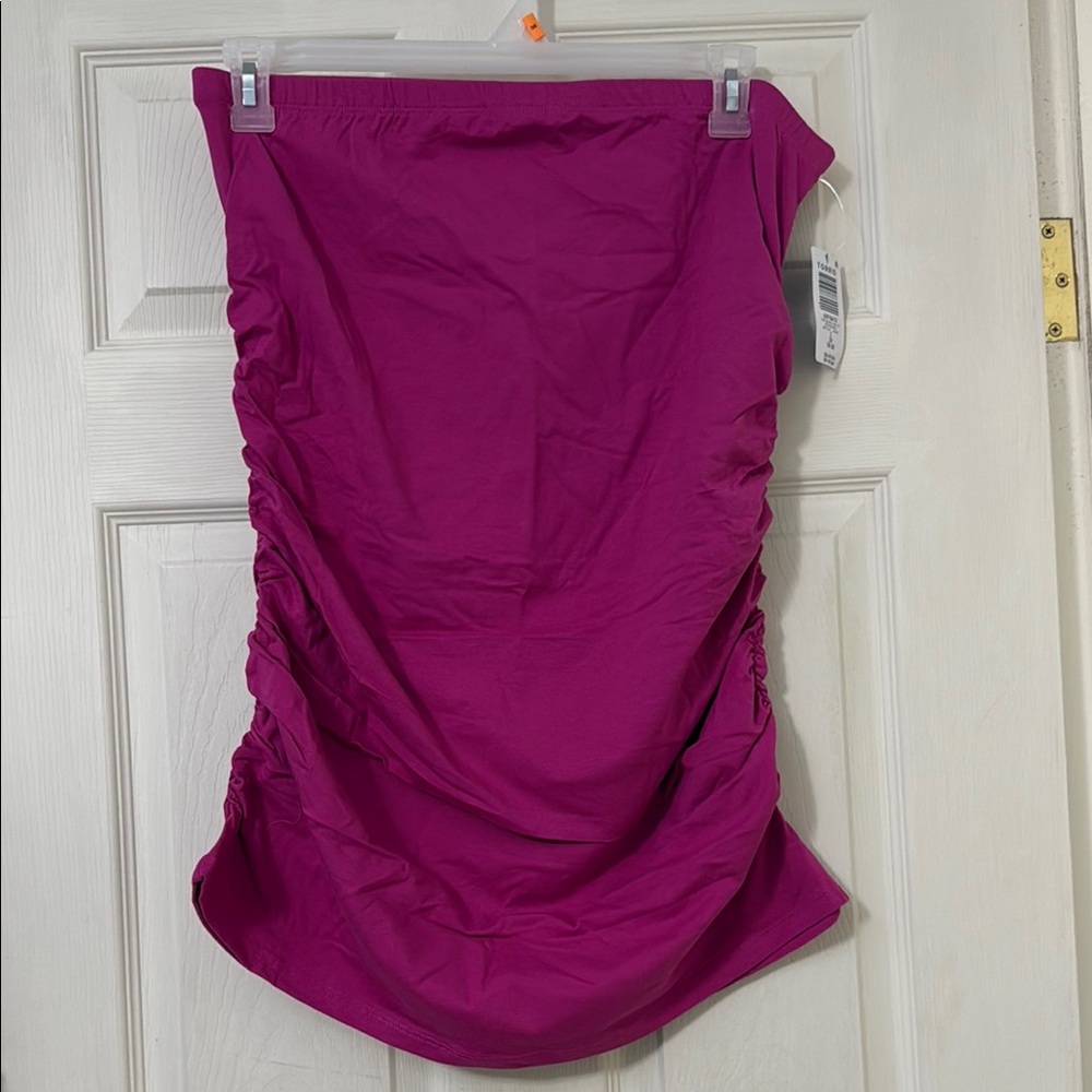 NWT Torrid Vibrant Magenta Ruched Tube Top Sz 2X